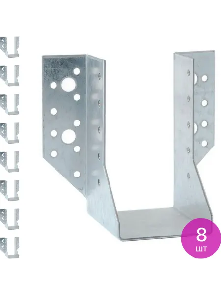 ROCKSOLID Крепление балки упор из оцинкованной стали, 45х108х2мм, 8 шт