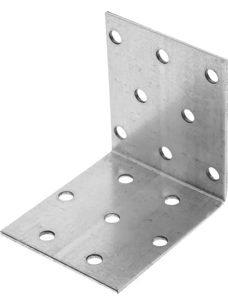 Нет бренда Угол крепежный равносторонний KUR 60x60x50x1.8