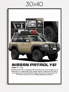 Постер Nissan Patrol, 30х40 см, без рамы, Плакат для интерьера