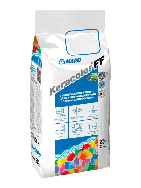 Mapei Затирка Мапей Keracolor FF для швов, №130 жасмин, 2кг