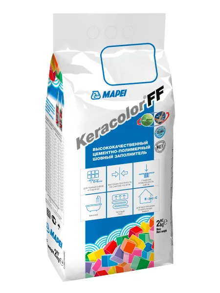 Mapei Затирка Мапей Keracolor FF для швов, №144 шоколад, 2кг