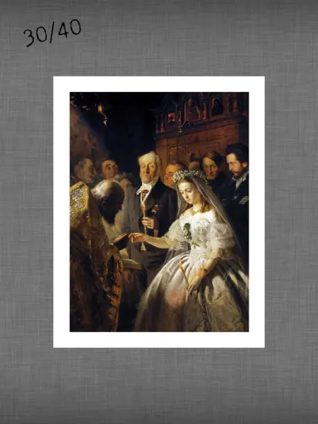 Past_today "Неравный брак", Пукирев (натур.холст, 30х40)