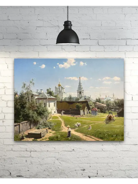 Past_today "Московский дворик", Поленов (натур.холст, 30х40 см)
