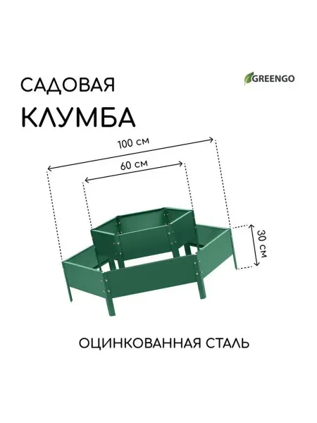 Многоярусная оцинкованная клумба для компактных садов