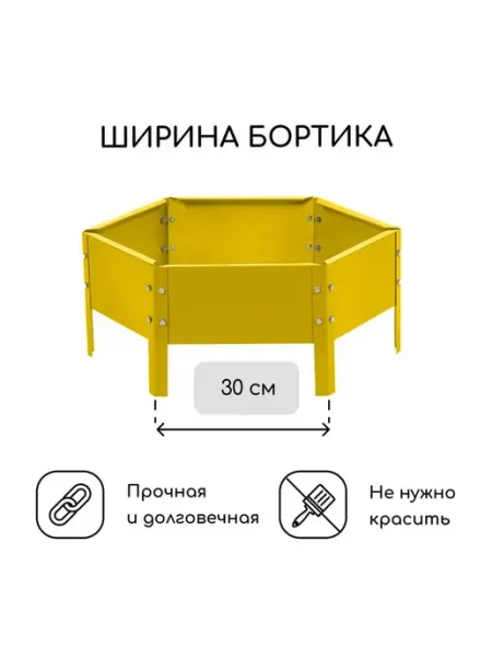 Яркая оцинкованная клумба для ярких садов