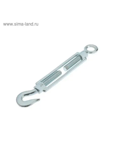 Усиленный оцинкованный талреп с крюком и кольцом