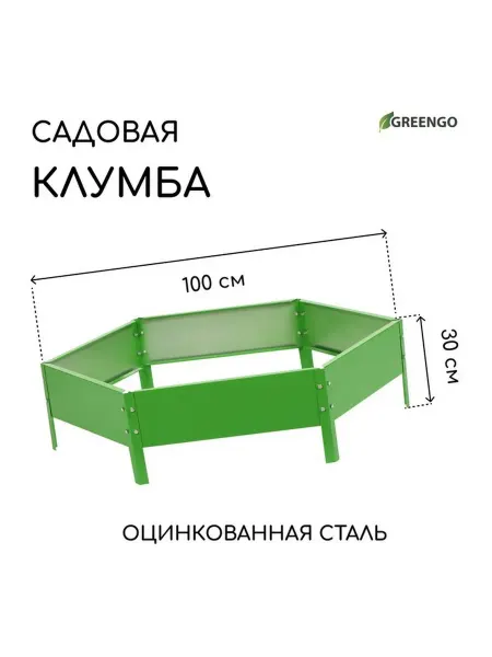 Стильная оцинкованная клумба для сада