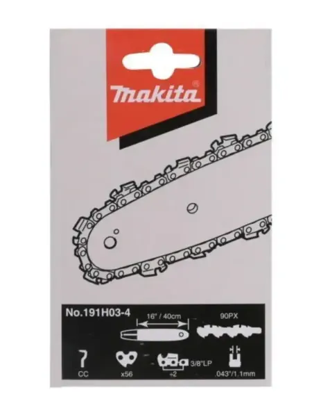 Makita Цепь, длина 40см, 16", шаг3,8", 56 зв, 90PX 191H03-4
