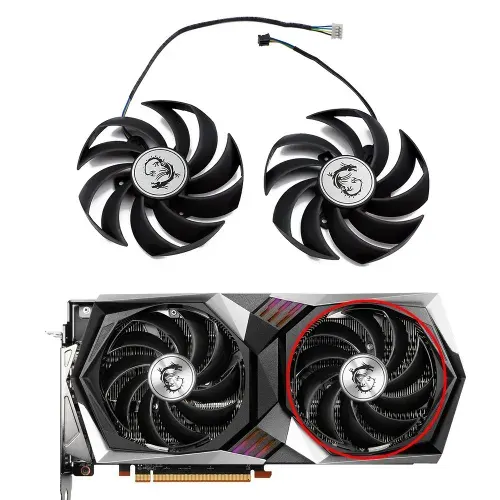 PLD10010B12HH, PLD10010S12HH. Кулеры (вентиляторы охлаждения) для видеокарт MSI GamingX 92 мм RTX 3050 3060 RX 6600 6650 6700