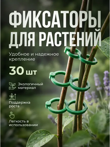 HOME TIDY Скрепка садовая 30 штук для подвязки веток