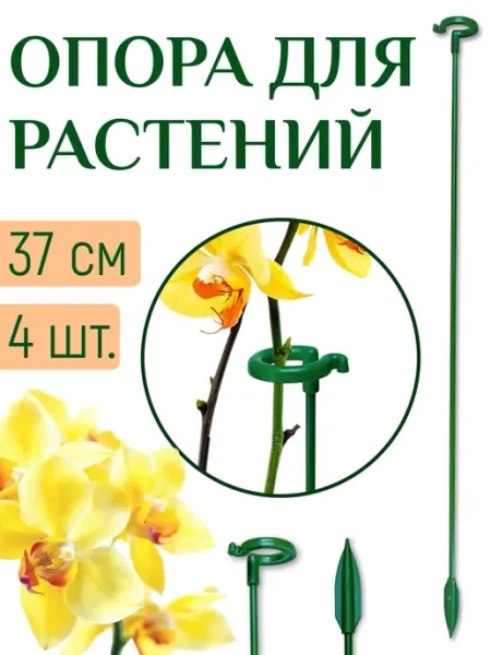 Опора для комнатных цветов и растений с кольцом