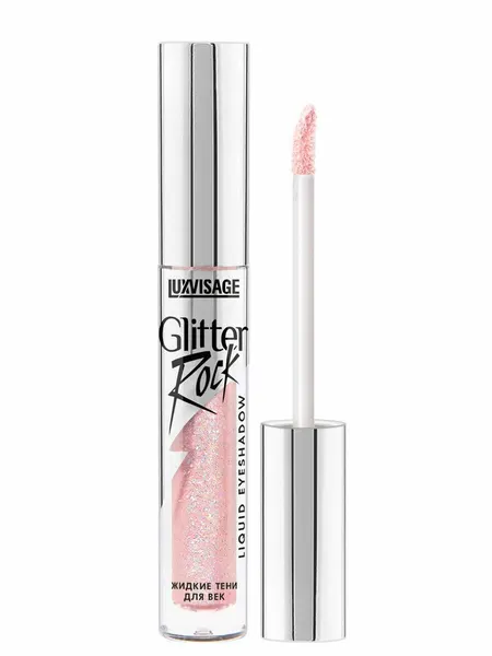 Тени для век жидкие LUXVISAGE GLITTER ROCK тон 306 Galaxy Rose