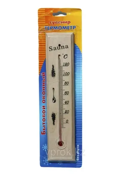 Max-Pro Термометр для бани и сауны деревянный 22см от 0°С до +150°С