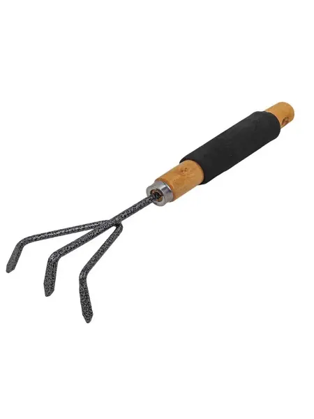 WMC Tools Рыхлитель для почвы с деревянной рукояткой(3-зуб,L-300мм)