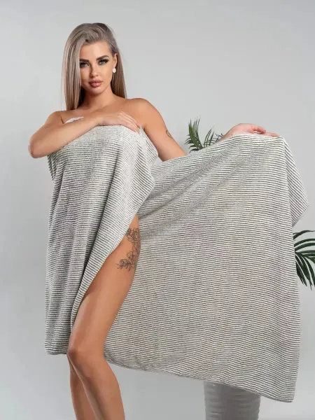 ADOL-TEX Полотенце 130х70 см банное из микрофибры с петелькой