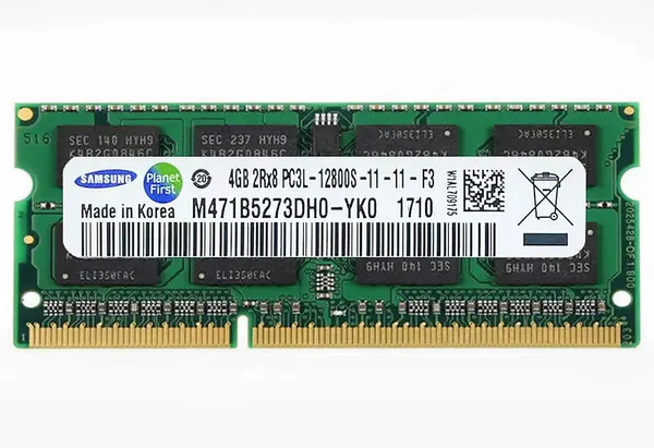Оперативная память Samsung 4GB DDR3 PC3L-12800s 1600MHz SO-DIMM