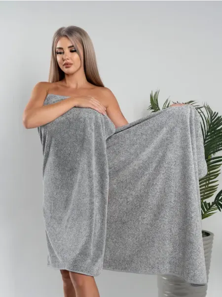 Bibi-tex Полотенце банное из микрофибры большое 175х90 с петелькой