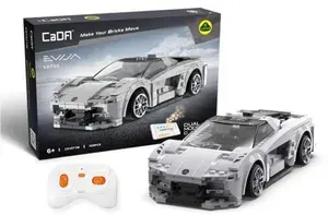 Конструктор машина на радиоуправлении Lotus Evija CaDa C51071W / сборная модель машинка для мальчика на пульте управления, со смартфона / 308 деталей