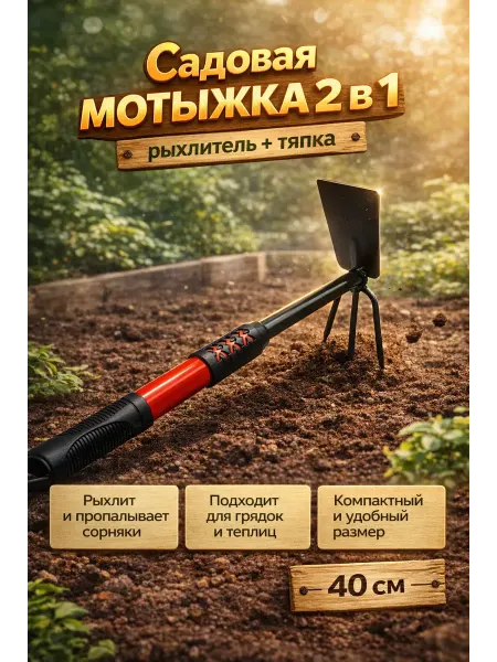 Aleng Садовая мотыжка для рыхления почвы 40 см