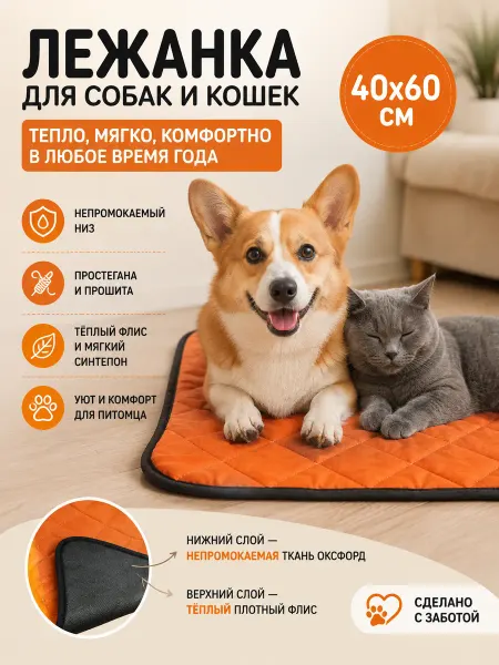 Антицарапки Лежанка для кошек и собак эконом