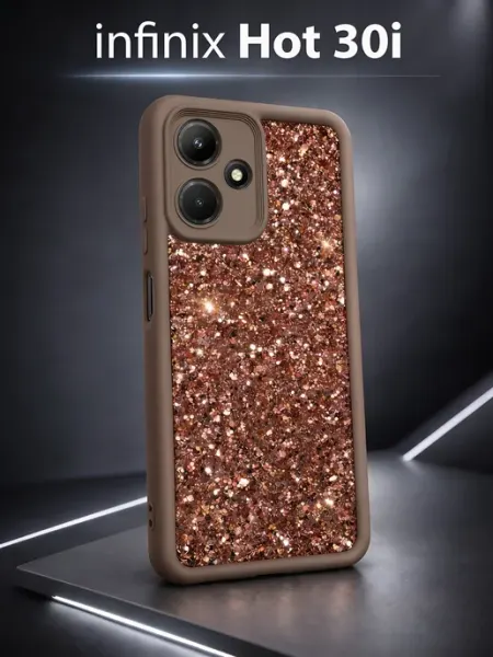 ЧЕХОЛБЕРИ Чехол на Infinix Hot 30i защитный с блёстками