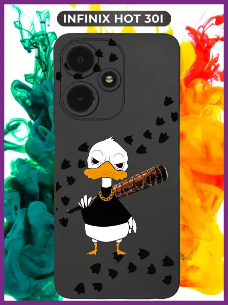 WoodyShop Чехол на Infinix HOT 30i силиконовый с принтом