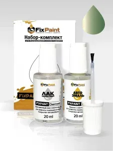 Подкраска OPEL CORSA(D), код 30M, BUCHENGRUEN, набор FixPaint Double, краска и лак для подкраски сколов и царапин