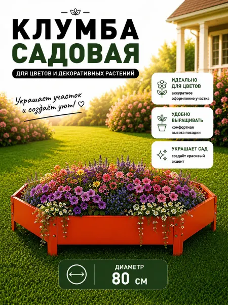 VIGORHIT Клумба садовая оцинкованная для цветов клубники