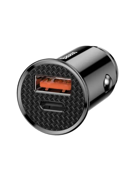 Автомобильная зарядка Baseus Circular Plastic A+C 30W PPS Car Charger