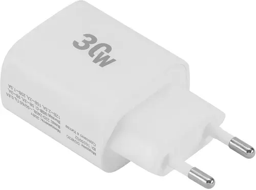 Сетевое зарядное устройство Digma DGW3C, быстрая зарядка, USB-C, 30W, белый (DGW3C0F010WH)