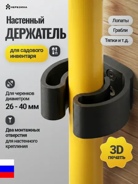 НЕРЕЗИНА Держатель для хранения садовых инструментов