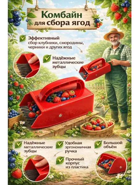 Плодосборник ягодосборник комбайн для сбора ягод