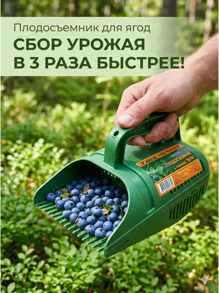 Ручной плодосъемник для ягод Комбайн для сбора
