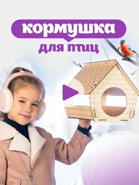 Teremtoys Деревянная кормушка для птиц, домик для птиц,скворечник