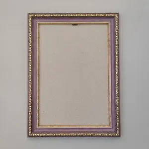 Багетная рама 30x40 см (BR15), пластиковая со стеклом и задником, цвет: фуксия