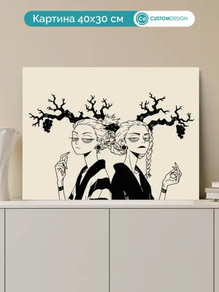 CustomDesign Интерьерная картина на стену Аниме 30x40 см