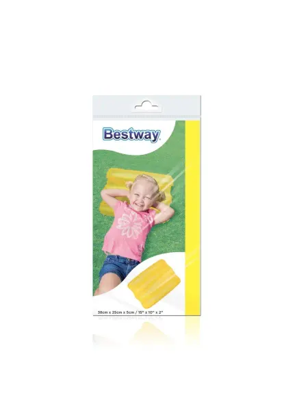 Bestway Надувная подушка 52127 'Wave pillow' (38х25х5см) желтый 3+
