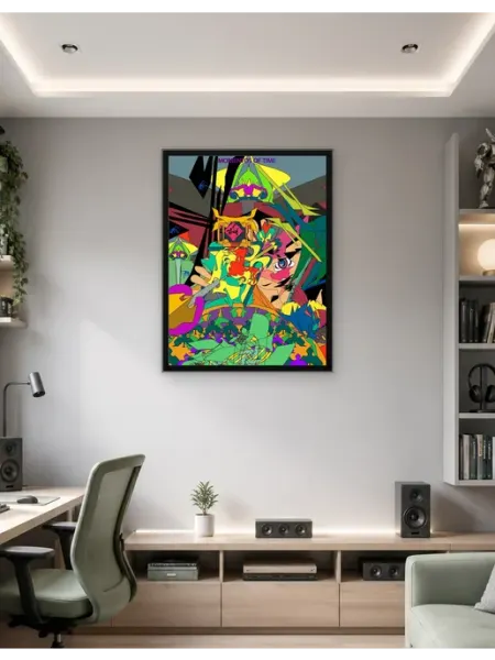 Postersbase Плакат Абстрактное произведение искусства в стиле аним 30x40