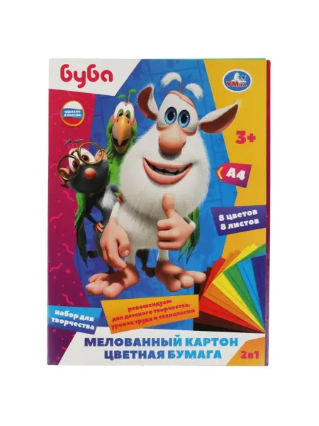 Умка Набор для хобби цветная бумага и картон А4 от 3 лет