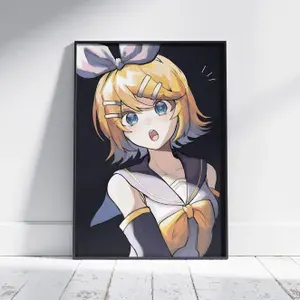 Плакат на стену для интерьера Вокалоид (Кагами Рин 7) - Постер по аниме Vocaloid формата А3 (30x42 см)