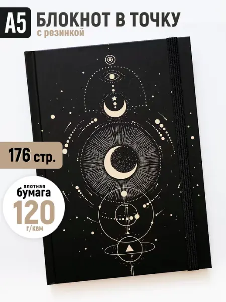 Точки Стикеры Бумага Блокнот в точку А5, Bullet Journal