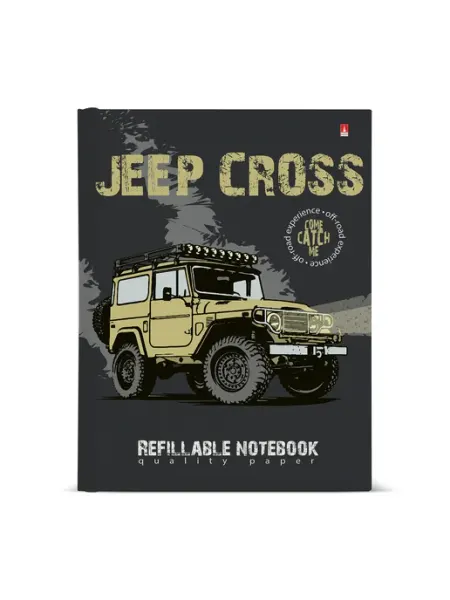 Тетрадь на кольцах со сменным блоком "JEEP CROSS" 160 л