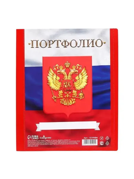 Яркая пластиковая папка-портфолио для школьников