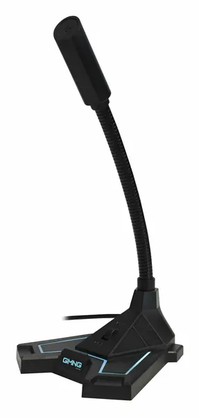 Микрофон Oklick GMNG MP-300G, RGB, 3,5 мм, 1.8 м, черный (1529051)