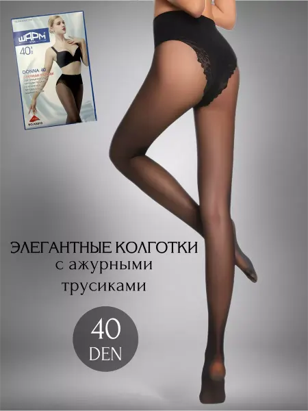 Lisock Женские колготки с ажурными трусиками