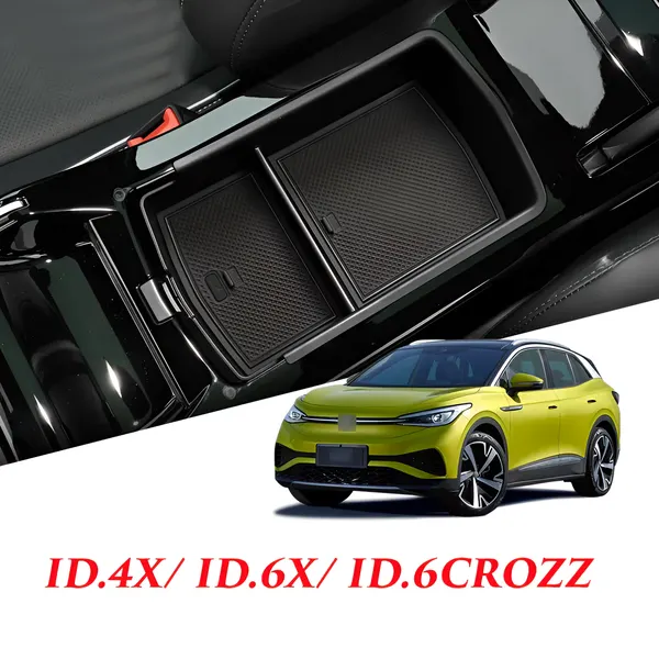 Органайзер в подлокотник MyPads для автомобиля Volkswagen ID.4X 2020 21 22 23 / ID.6X/ ID.6CROZZ 21-23 центральный ящик