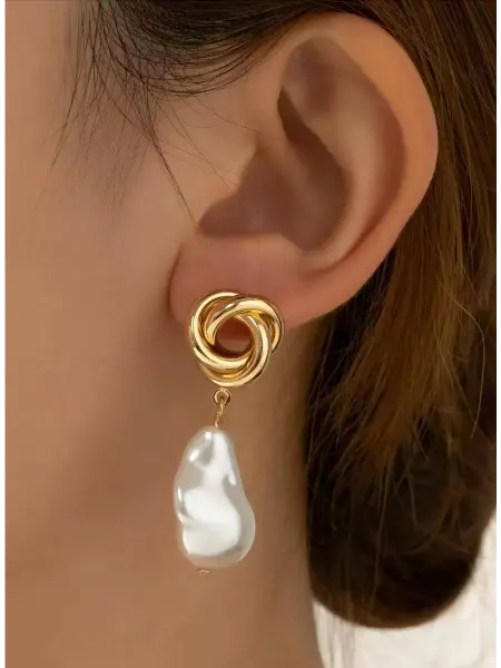ColorFul Charm Серьги с барочным жемчугом бижутерия