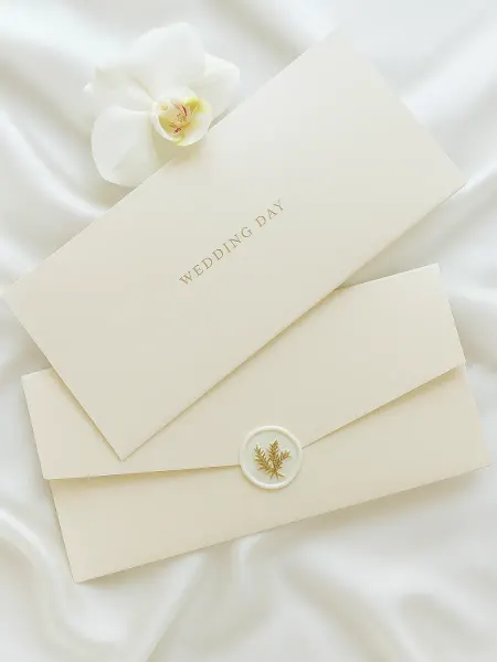 LoveLuxe Конверт для денег на свадьбу Ivory