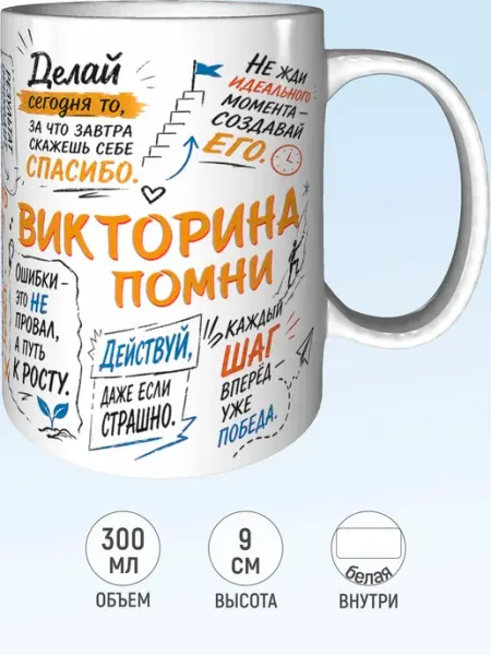 MadePrint Кружка мотивационная Викторина - стандартная