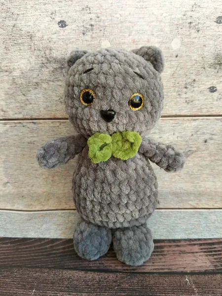 Людмила_happy toys Игрушки вязаные ручной работы, котик